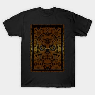 Gold sugar skull T-Shirt